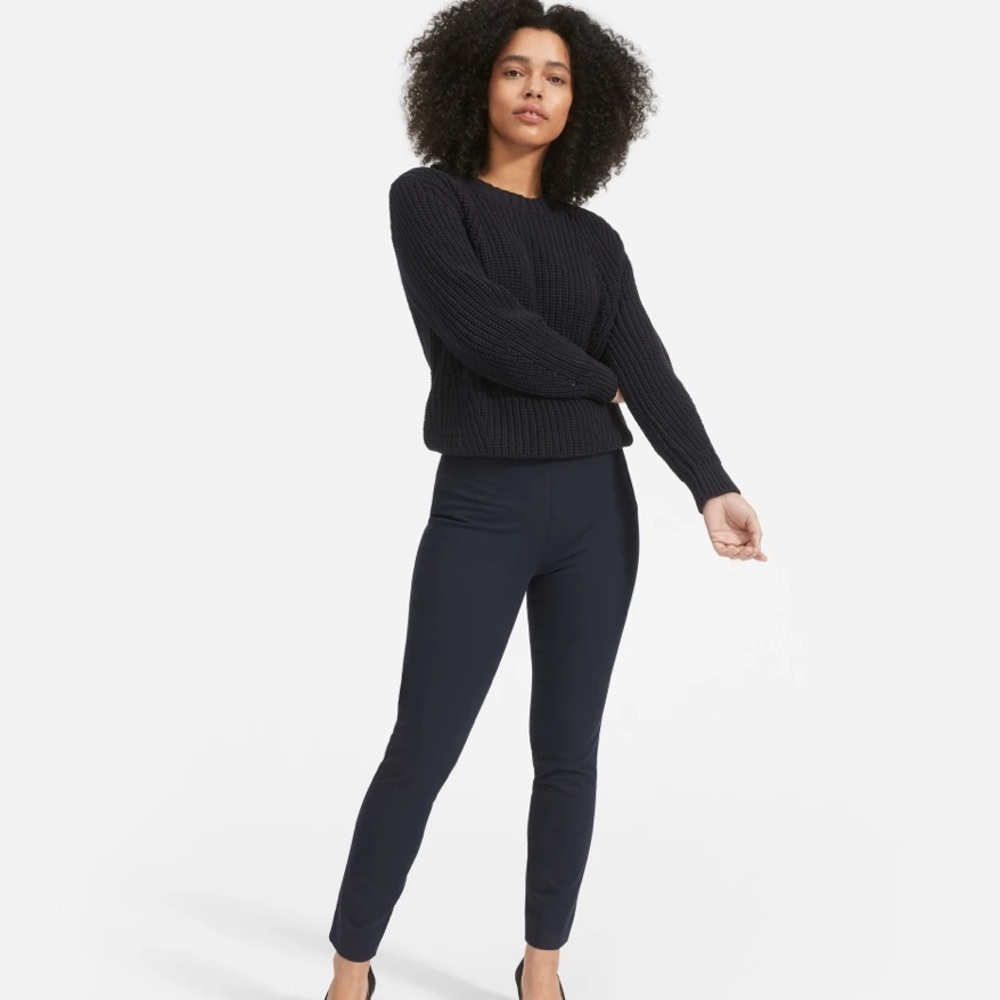 The Back-Slit Work Pant in Black